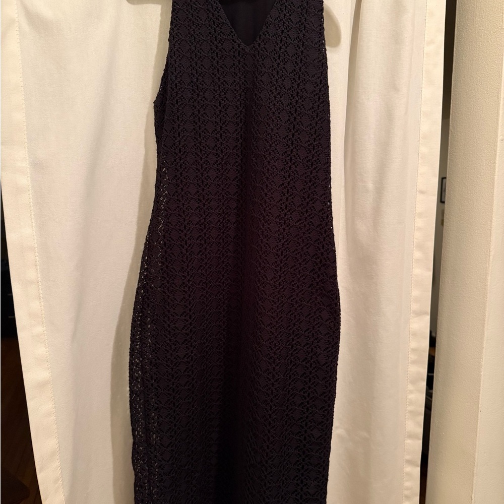 Chic Black Lace Midi Dress